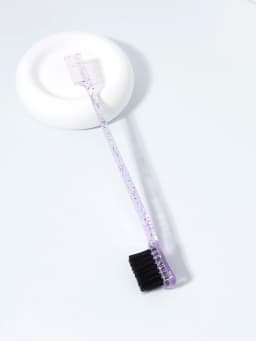 Double-Sided Edge Control Brush, Beauty Natural Styling Hair Edge Brush Eyebrow Brush, Special for Real Hair