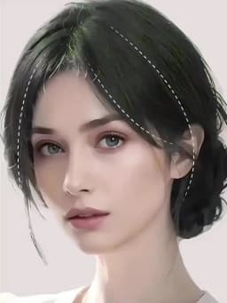 Eight Character French Bangs Wig Piece Female Synthetic BB Clip Fluffy Top Reissue Eight Character Bangs Thin Invisible Hairpins