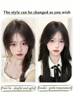 Eight Character French Bangs Wig Piece Female Synthetic BB Clip Fluffy Top Reissue Eight Character Bangs Thin Invisible Hairpins