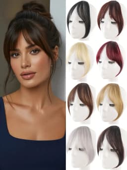 Eight Character French Bangs Wig Piece Female Synthetic BB Clip Fluffy Top Reissue Eight Character Bangs Thin Invisible Hairpins