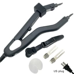 New Arrival L601 Quality Black Heat Hair Connector Temperature Controllable Heat Iron Hair Extension Tools Kit