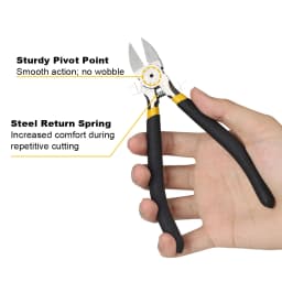 Hair Extension Pliers Keratin Bonding Cutter Pliers with Straight Stainless Steel Hand Pruner Pruning Shear Blades