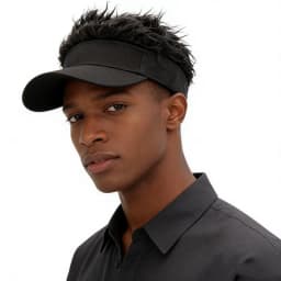 Men Synthetic Short Hair Baseball Cap Spiked Hair Wig Hat Fake Hair Adjustable Sunshade Visor Fancy Performance Hip-Hop Headwear