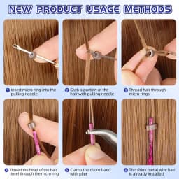 50pcs Synthetic I Tip Tinsel Hair Extensions Glitter Tinsel Hair Fairy Hairpieces Party Dazzle Hair Accessories For Women Girls