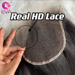 Eva 7x7 HD Lace Closure Pre Plucked Small Knots Straight Virgin Hair 9x6 HD Lace Frontal Body Wave Invisible HD Lace Melt Skins