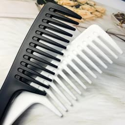 Hairdressing Comb Heat-Resistant Women Wet Hook Curly Hair Brush Professional Salon Styling Comb Tool, Special for Real Hair Wig