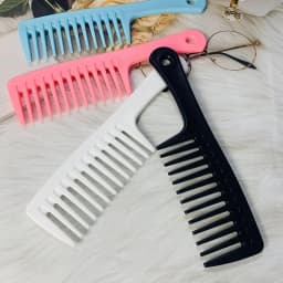 Hairdressing Comb Heat-Resistant Women Wet Hook Curly Hair Brush Professional Salon Styling Comb Tool, Special for Real Hair Wig