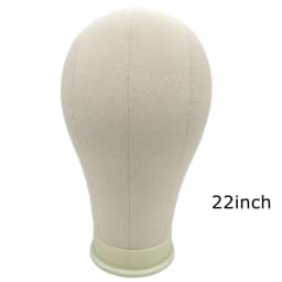 Canvas Block Head Training Mannequin Wig Head Display Styling Mannequin Manikin Head Wig Stand Wig Head Stand