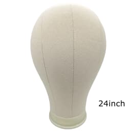 Canvas Block Head Training Mannequin Wig Head Display Styling Mannequin Manikin Head Wig Stand Wig Head Stand