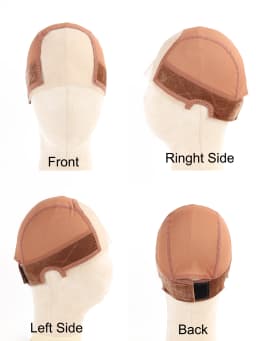 Female Headband Wig Cap Hd Lace Wig Cap For Wig Making U Part Wig Caps With Adjustable Velvet Wig Grip To Wear Wig Nude Hair Net