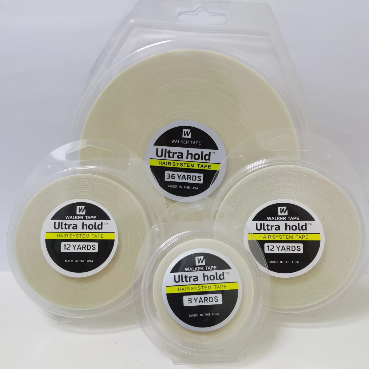 All with Box 0.8/1.0/1.27/2cm Width 3/12/36 Yards White Extreme Strong Hold Double Side Lace Front Wig Hair Tape