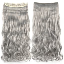 Soowee 24'' 28'' Synthetic Hair Charms Clip In Hair Extensions Dirty Blonde Fake Brown Curly Hair Pieces for Women