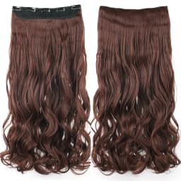 Soowee 24'' 28'' Synthetic Hair Charms Clip In Hair Extensions Dirty Blonde Fake Brown Curly Hair Pieces for Women