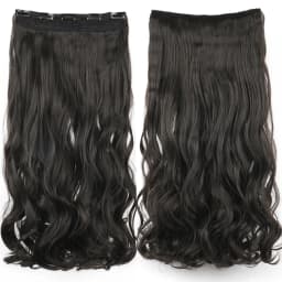 Soowee 24'' 28'' Synthetic Hair Charms Clip In Hair Extensions Dirty Blonde Fake Brown Curly Hair Pieces for Women