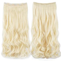 Soowee 24'' 28'' Synthetic Hair Charms Clip In Hair Extensions Dirty Blonde Fake Brown Curly Hair Pieces for Women