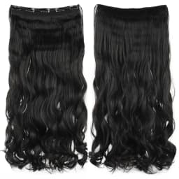Soowee 24'' 28'' Synthetic Hair Charms Clip In Hair Extensions Dirty Blonde Fake Brown Curly Hair Pieces for Women