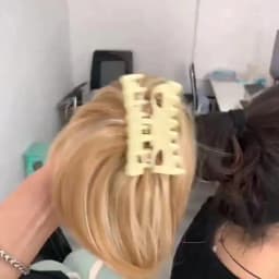Synthetic Hair Piece Claw Clip in Hair Buns Hair Piece for Women Straight Short High Ponytail Extension Tousled Updo For Girls