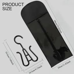 Storage Bags Hooks Transparent Dustproof Portable Design for Salon Home Use Holds Multiple Wigs Wall Mounted Tool Accessories