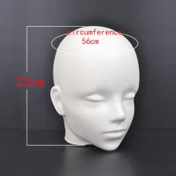 Wig Head Model Mannequin Dummy Wig Glasses Hat Display Stand Rack Hairpieces Stand Holder Head Model Wig Display with Stand