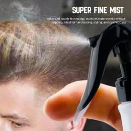 2PCS Set Professional Hairdressing Tools 30ml Barber Fine Mist Spray Bottle Neck Duster Cleaning Brush Salon Haircut Supplies