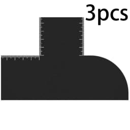 Reusable Color Enhancement Barber Card Easy to Clean with Measurement Indicators Beard Line Up Tool Black Hairline Maker