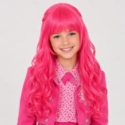 Synthetic Hair Fantasy Villain Heir Rebel Princess Descendants Wicked Wonderland Braided Long Wavy Cosplay Wig for Halloween