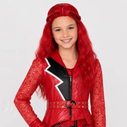 Synthetic Hair Fantasy Villain Heir Rebel Princess Descendants Wicked Wonderland Braided Long Wavy Cosplay Wig for Halloween