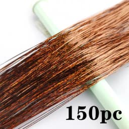 Synthetic Hair Long 120cm 150 Strands Sparkle Hair Tinsel Hair Rainbow Shiny Silk Hair Extensions Dazzles Women Hippie for Braid
