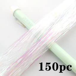 Synthetic Hair Long 120cm 150 Strands Sparkle Hair Tinsel Hair Rainbow Shiny Silk Hair Extensions Dazzles Women Hippie for Braid