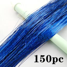 Synthetic Hair Long 120cm 150 Strands Sparkle Hair Tinsel Hair Rainbow Shiny Silk Hair Extensions Dazzles Women Hippie for Braid
