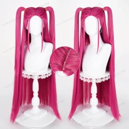 Mira Cosplay Synthetic Wig 90cm Long Rose Red Woman Hair Anime Heat Resistant Wigs
