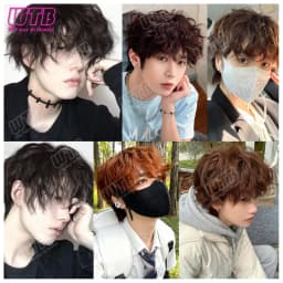 Short Synthetic Wig Unisex Multi-Color Short Curly Wig Adds Hair Volume Changes Hairstyle Suitable for Daily Wear and Holidays