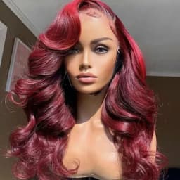 250 Density 99J Burgundy 13x4 Lace Frontal Human Hair Wigs Brazilian Colored 30 Inch Body Wave Lace Front Wigs Human Hair