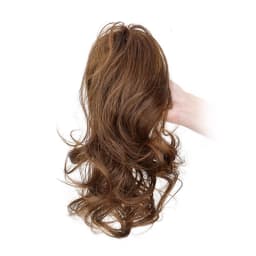 Synthetic Short Wavy Curly Ponytail Clip-in Hair Extension Heat Resistant Hair Ponytail Grab Clips for Women Daily Use