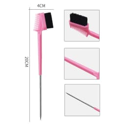 Hairstyling Edge Comb Brush Set, Three in One Hair Picking, Combing, Hair Breaking and Tidying, Special for Real Hair Wigs