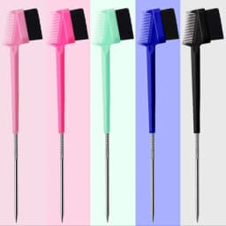 Hairstyling Edge Comb Brush Set, Three in One Hair Picking, Combing, Hair Breaking and Tidying, Special for Real Hair Wigs