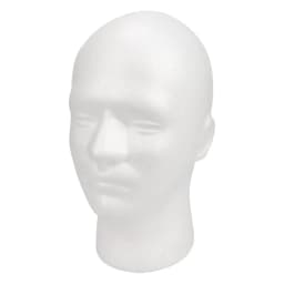 1PC Styrofoam Mannequin Manikin Head Model Foam Wig Hair Glasses Display Wig Hair Glasses Headwear Display Accessories