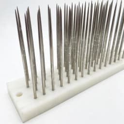 22x5.5x8.5cm White Stainless Steel Hair Hackle With Needle For Combing Bulk Hair Human Hair Extensions Comb Machine Weft Tools