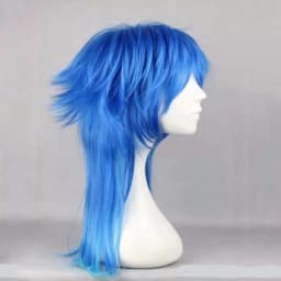 Dramatical Murder DMMD Seragaki Aoba Cosplay Costume Party Wig Two Tone Blue Ombre Synthetic Hair