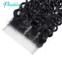 Phashion Kinky Curly Ear To Ear 13x4 Lace Frontal Transparent Swiss 4x4 Closure Pre Plucked Brazilian Remy Human Hair On Sale
