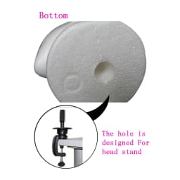 White Foam Head For Wig Display Female Mannequin Model Head Stand Hat Cap Wig Holder Styrofoam