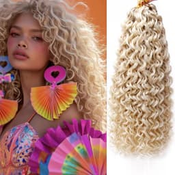 10/14/18/22 inch Natural GoGo Curl Crochet Hair , Natural Black Color Beach Curls Crochet Hair,st Water Wave Go Go Synthetic