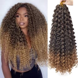 10/14/18/22 inch Natural GoGo Curl Crochet Hair , Natural Black Color Beach Curls Crochet Hair,st Water Wave Go Go Synthetic