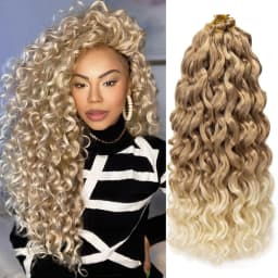 10/14/18/22 inch Natural GoGo Curl Crochet Hair , Natural Black Color Beach Curls Crochet Hair,st Water Wave Go Go Synthetic