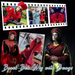 Synthetic Unisex Black Straight Flip in Short Full Bang Realistic Halloween Cosplay Bob Wig with Bangs Lord Farquaad Wig