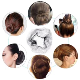 10/60Pcs 5MM Nylon Hair Nets Invisible Disposable Hair Net Ballet Dance Net Bun Hair Nets Invisible Elastic Edge Mesh Hair