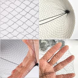 10/60Pcs 5MM Nylon Hair Nets Invisible Disposable Hair Net Ballet Dance Net Bun Hair Nets Invisible Elastic Edge Mesh Hair