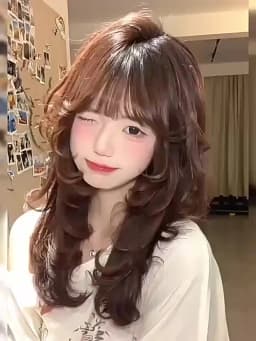 Lolita Style Wig with Bangs Long Curly Hair High Temperature Fibers Synthetic Wig For Women Christmas New Year Carnival Music
