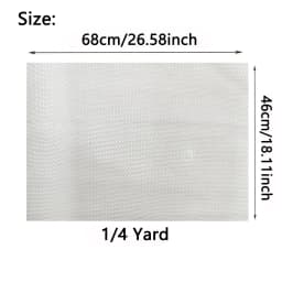 1/4 HD Ultra-Thin Invisible Swiss Lace for Wig Making, DIY, Beginners - Breathable Soft Lace Front Closure, Wig Cap, Hair Access