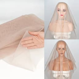 1/4 HD Ultra-Thin Invisible Swiss Lace for Wig Making, DIY, Beginners - Breathable Soft Lace Front Closure, Wig Cap, Hair Access
